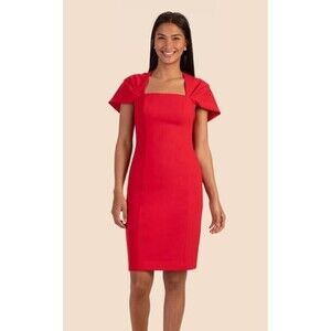 Trina Turk Anala Dress NWT Red Cocktail Retails $238 Womens Size 2